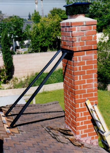 metal chiney offset brackets|chimney support brackets.